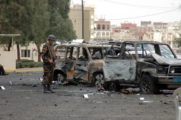 Sana'á - místo útoku den poté