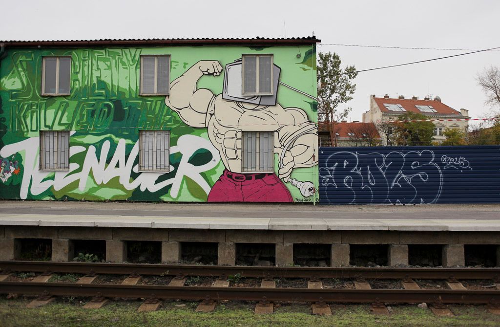 graffiti v Praze - výstava Městem posedlí