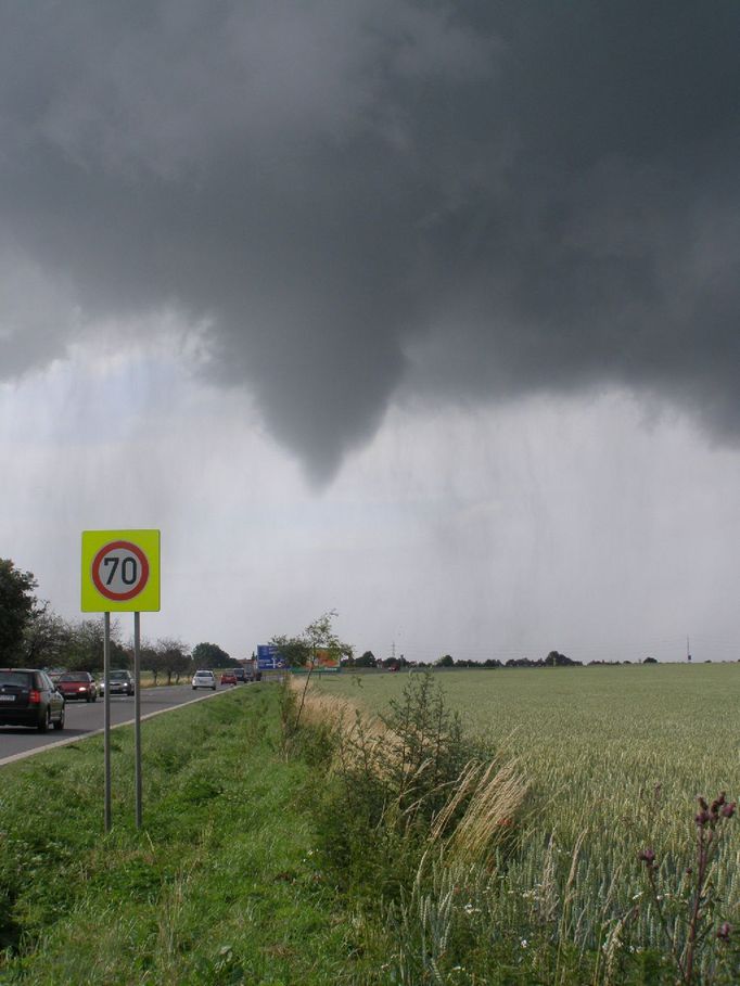 Foto pardubického tornáda od R. Žabkové.