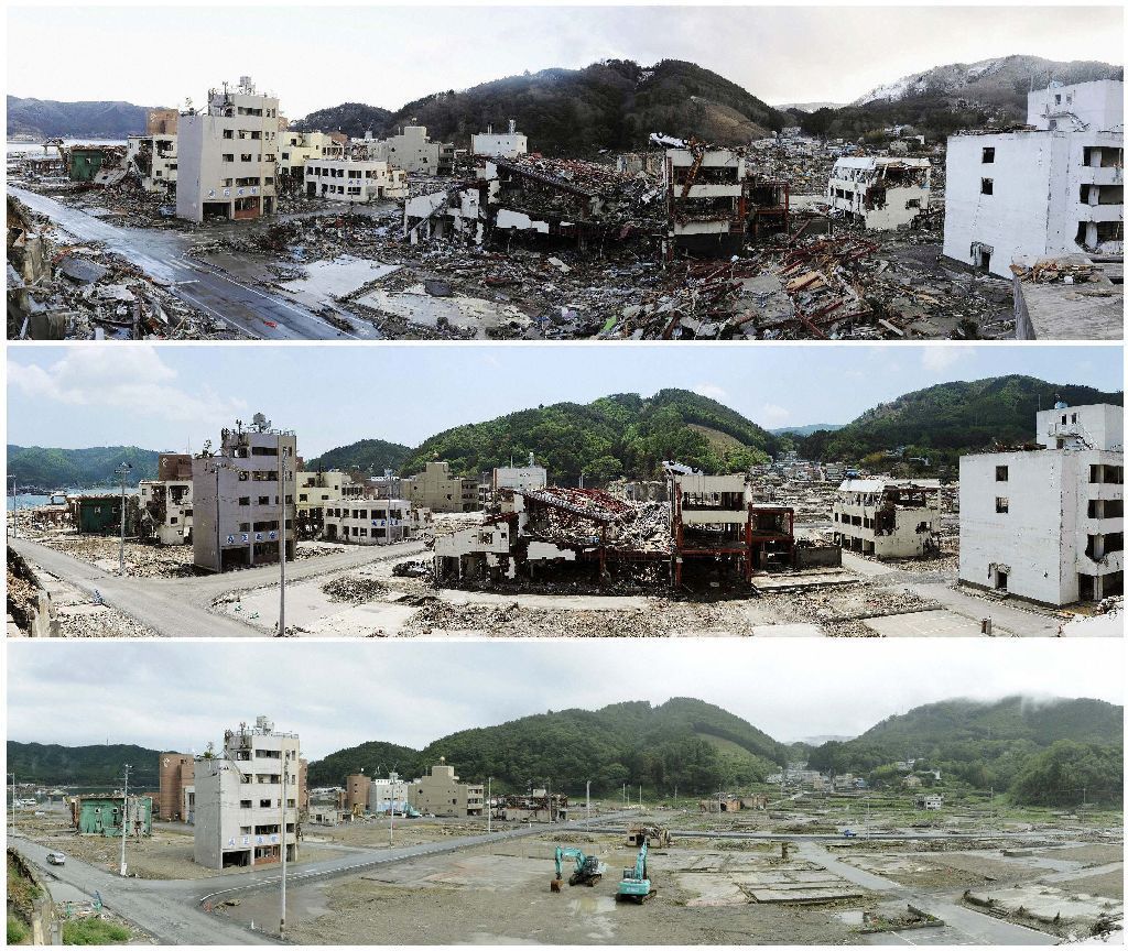 Japonsko půl roku po tsunami - kombo fotky