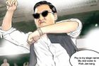 Zázračnou slávu rappera PSY a Gangnam Style šíří komiks
