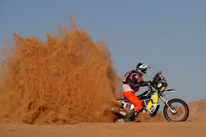 Walter Roelants (Husqvarna) v 2. etapě Rallye Dakar 2021