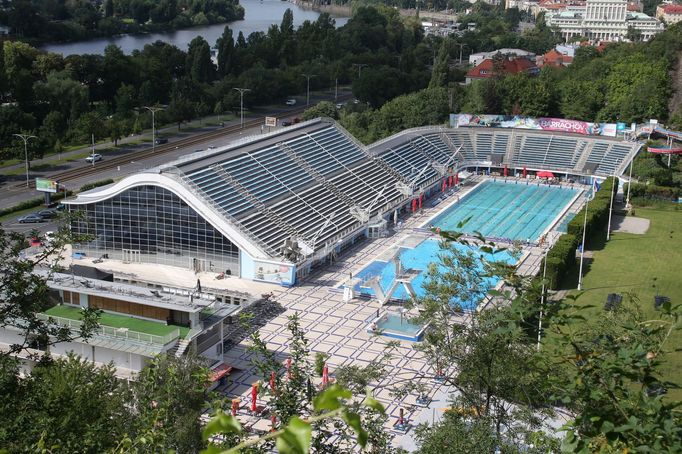 Plavecký stadion v Praze-Podolí