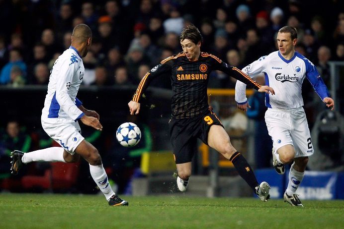 Kodaň vs Chelsea: Zdeněk Pospěch a Fernando Torres