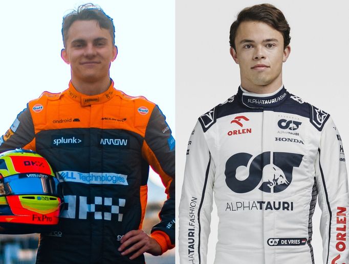 Nováčci v F1 2023: Oscar Piastri a Nyck de Vries