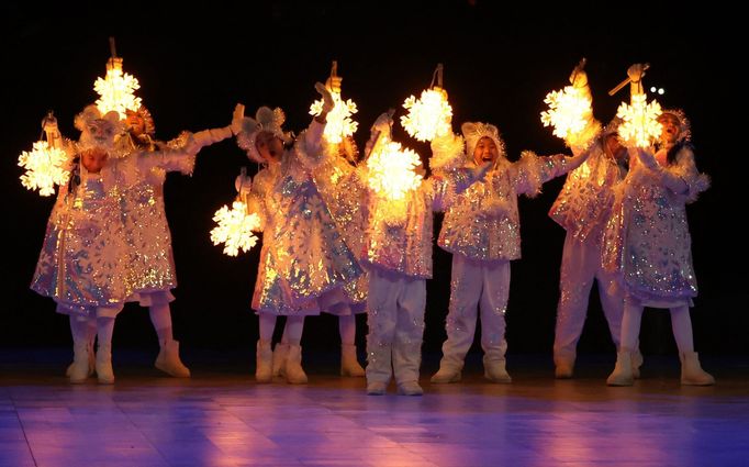 Choreografie dětí při závěrečném ceremoniálu