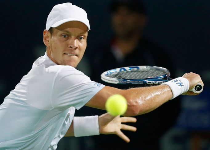 Tomáš Berdych na turnaji v Dubaji 2014