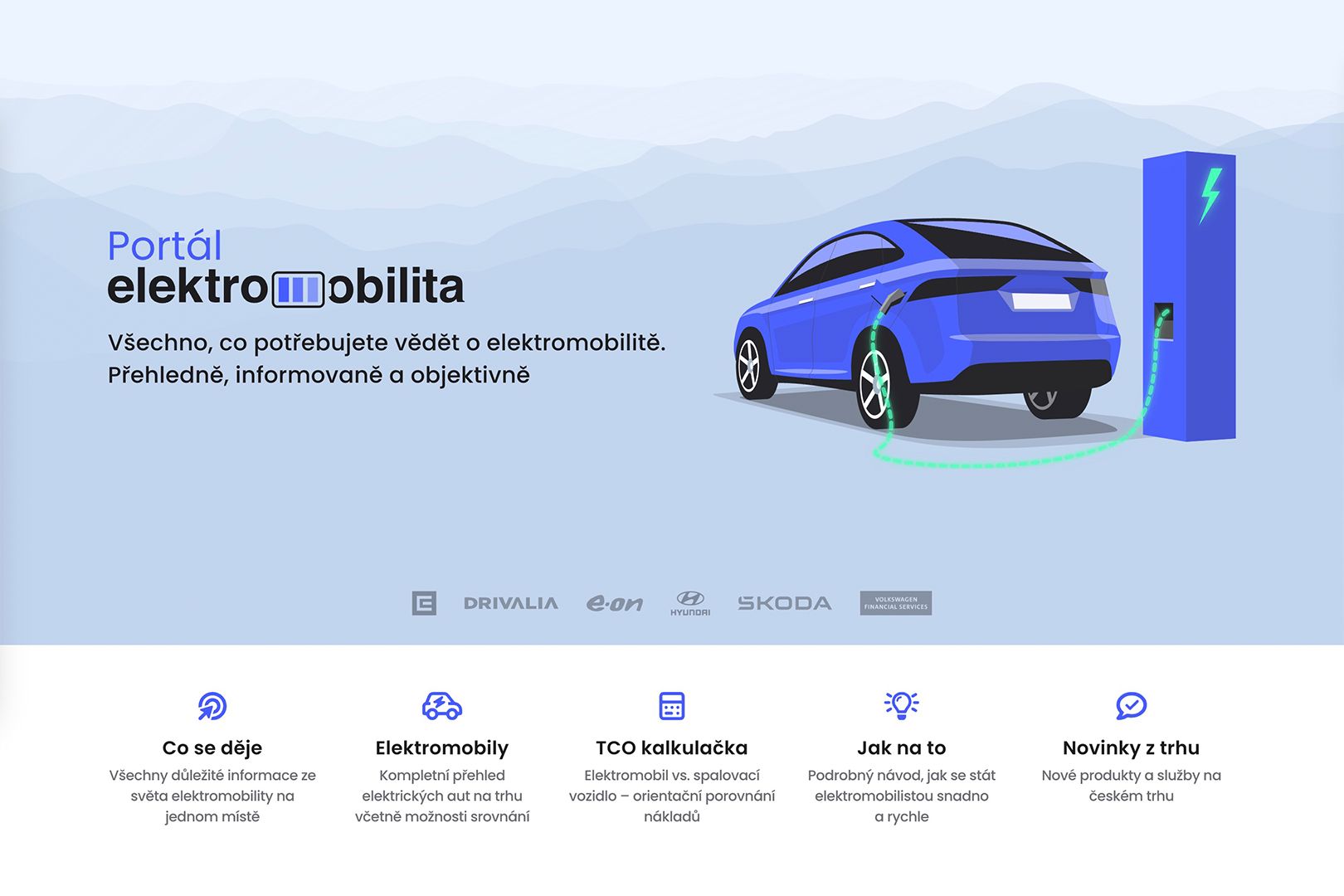 Portál elektromobilita vizuály