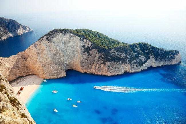 Navagio Beach, Zakynthos, Řecko