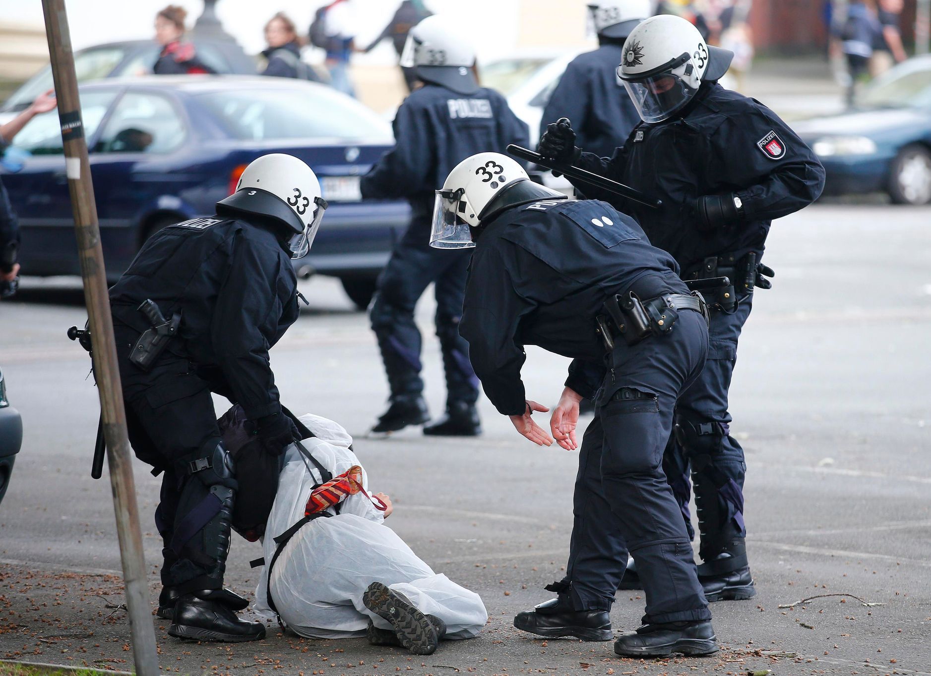 Demonstrace Vítejte v pekle proti summitu G20