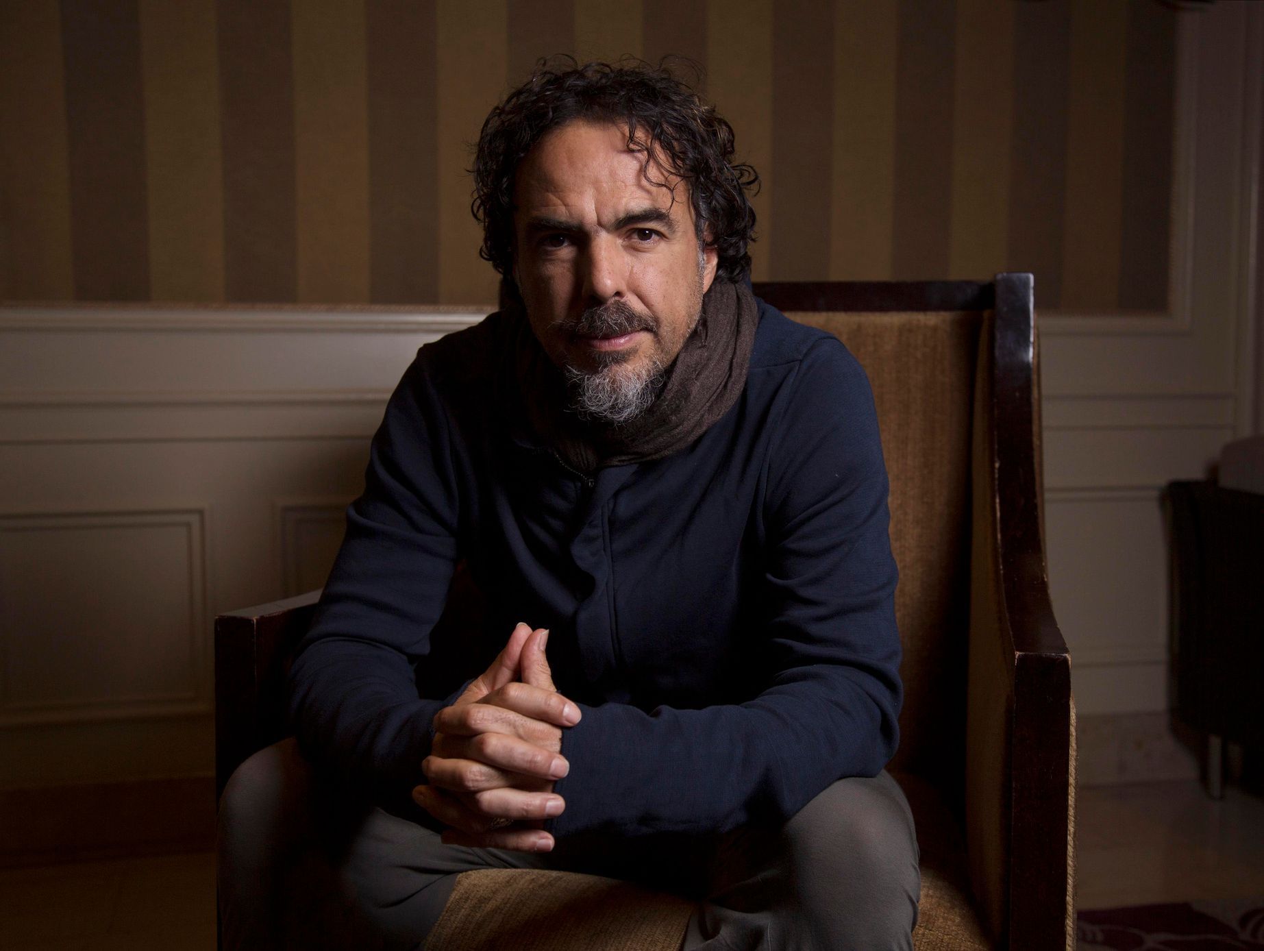File photo of Mexican film director Gonzalez Inarritu posing for a portrait while promoting his upcoming movie &quot;Birdman&quot; in Los Angeles