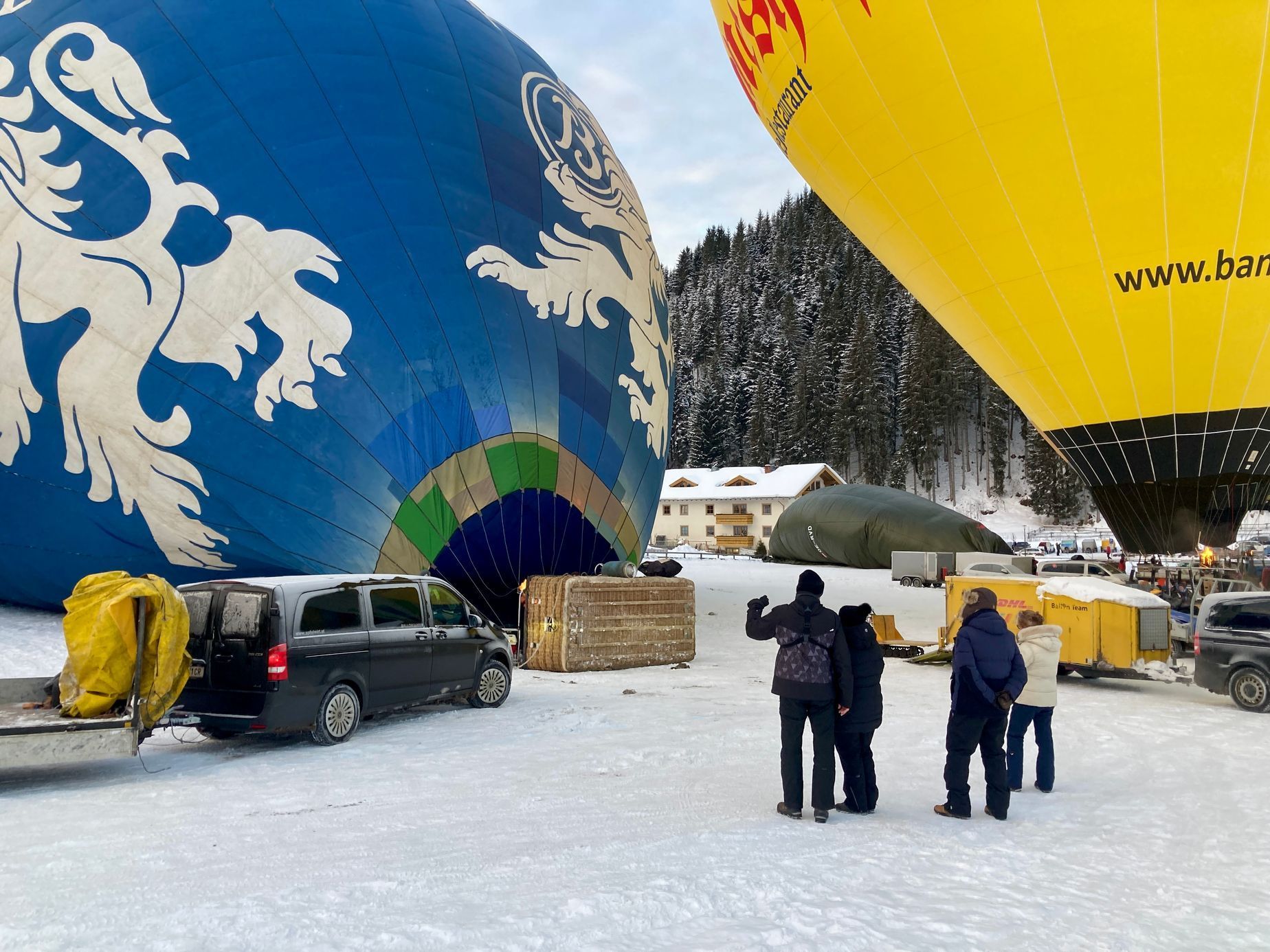 Zimní balonová fiesta Filzmoos