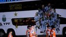 Soccer Football - Argentina team arrives to Buenos Aires after winning the World Cup  - Buenos Aires, Argentina - December 20, 2022 The bus that will transport the world