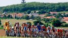 Peloton na dvanácté etapě Tour de France