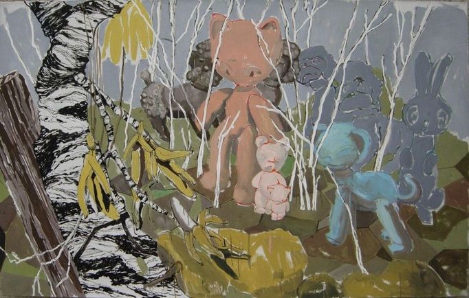 D. Krausová: Setkání; 120x190 cm, 2009