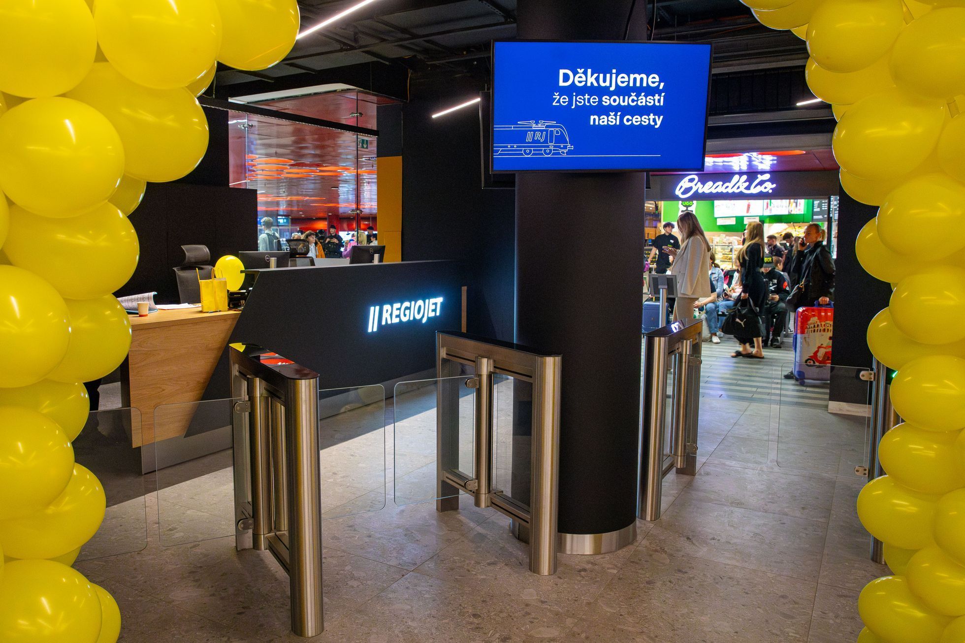 RegioJet lounge / salónek na Hlavním nádraží