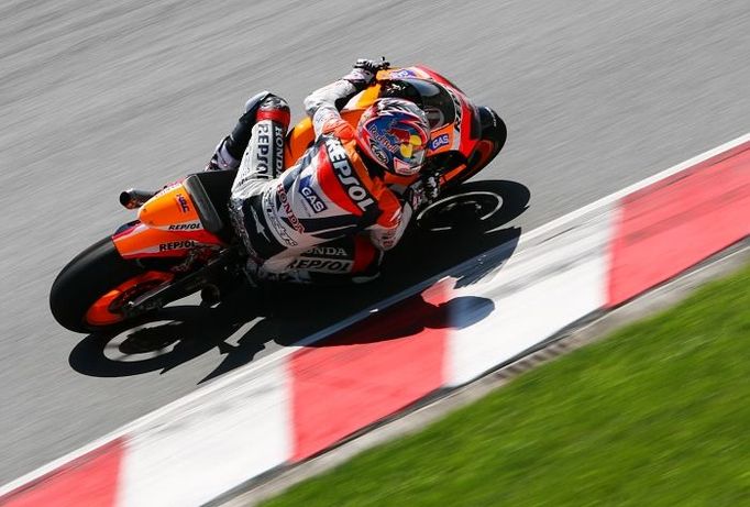 Nicky Hayden (#1, Honda, MotoGP).