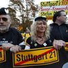 protesty německo stuttgart nádraží