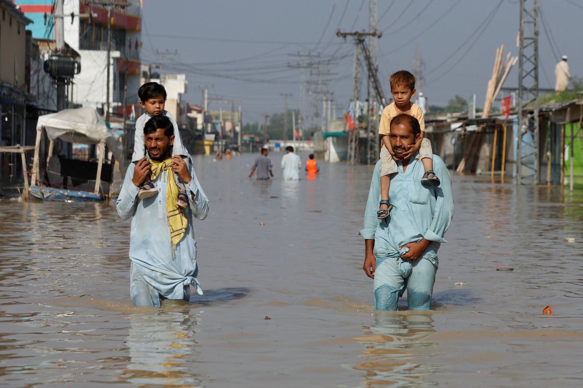 Povodně, Pákistán, srpen, 2022