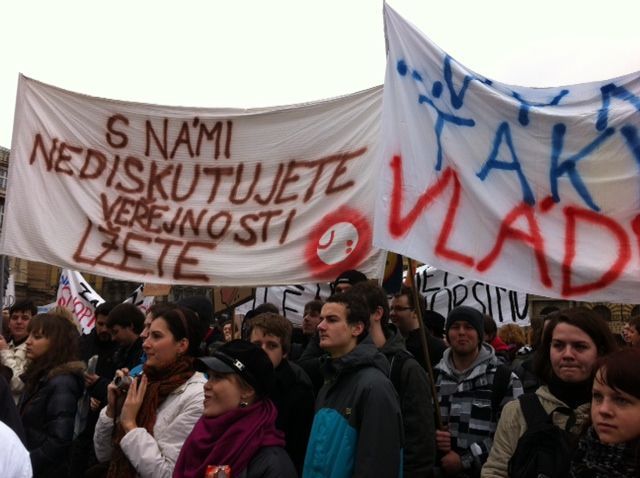Týden neklidu - demonstrace v Praze