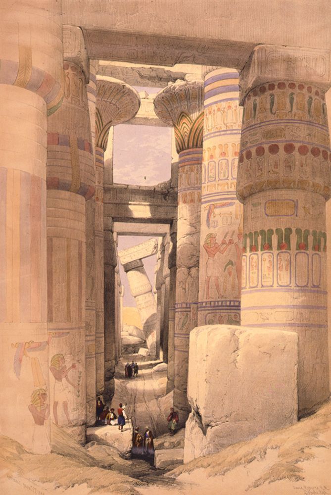 David Roberts a Louis Haghe: Egypt před 180 lety, litografie