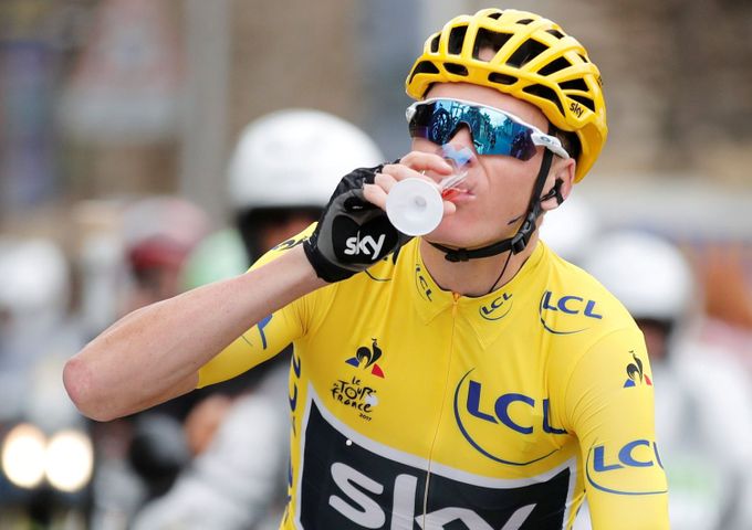 Chris Froome na Tour de France 2017.