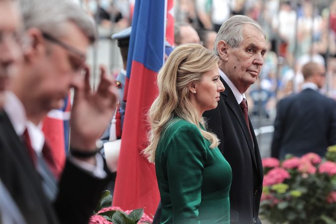 Zuzana Čaputová a Miloš Zeman