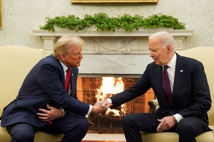 Donald Trump a Joe Biden.