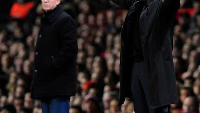 José Mourinho a Alex Ferguson