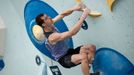 Český lezec Adam Ondra ve finále OH 2024 v Paříži