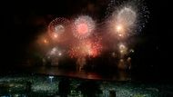 Známá pláž Copacabana v Rio de Janeiro. Nový rok tu přivítaly asi dva miliony lidí.