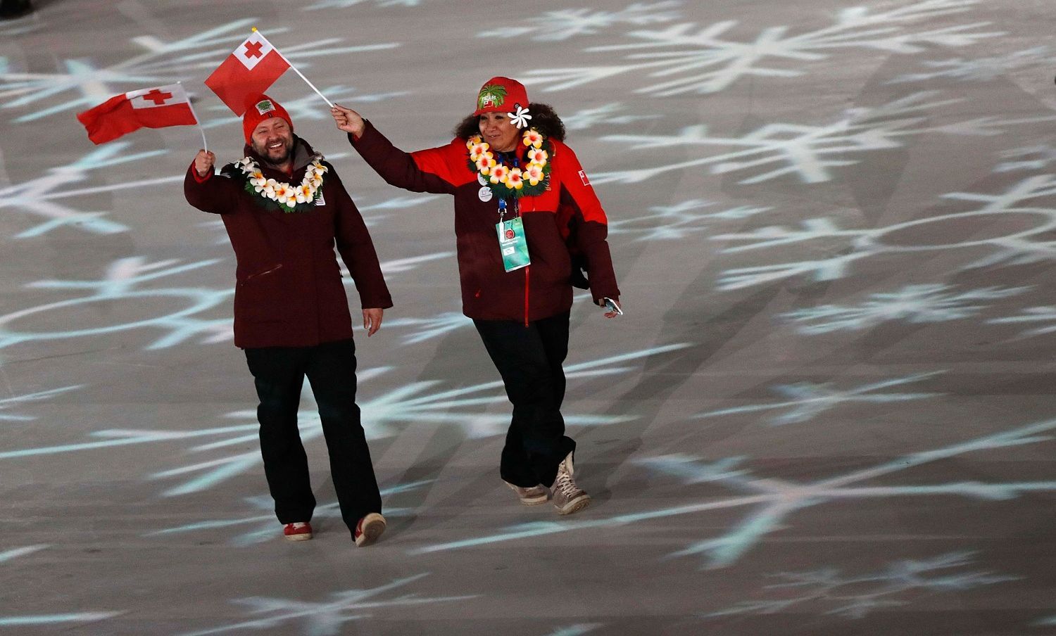 Slavností zakončení ZOH 2018: nástup sportovců - Tonga