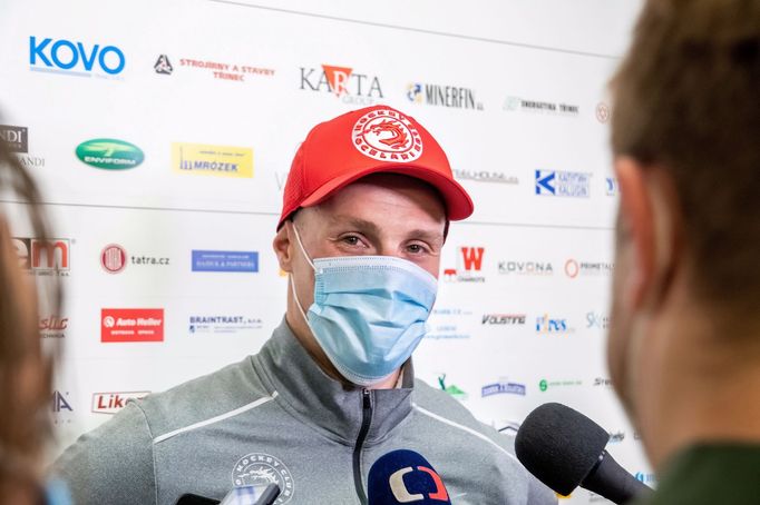První společný trénink třineckých hokejistů na ledě před sezonou 2020/21: Jan Jaroměřský.