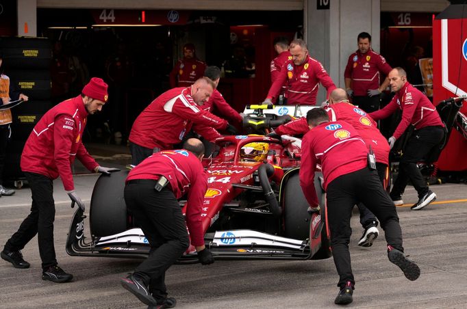 Lewis Hamilton, Ferrari v kvalifikaci na VC Japonska F1 2025