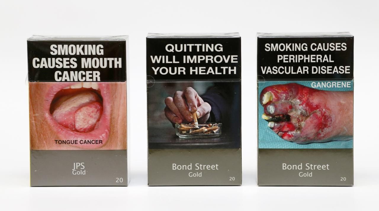 Australské odstrašující krabičky cigaret