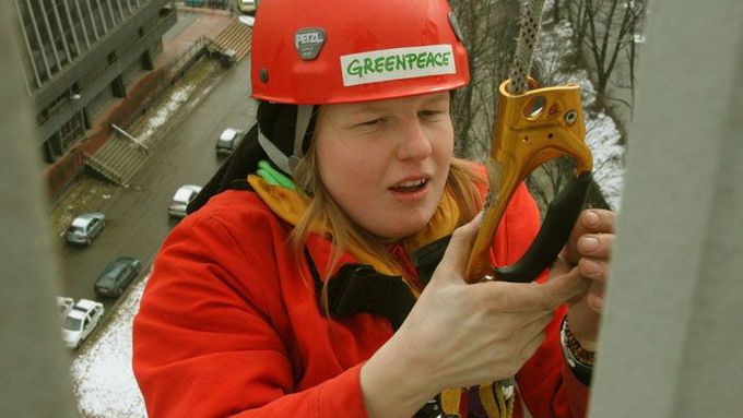 Greenpeace na Nuselském mostě