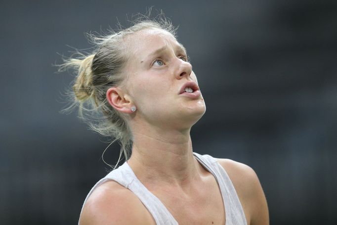 Alison Riskeová před finále Fed Cupu 2018