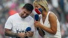 Soccer Football - Ligue 1 - Paris St Germain v RC Strasbourg - Parc des Princes, Paris, France - August 14, 2021  Paris St Germain's Lionel Messi is presented to the fans