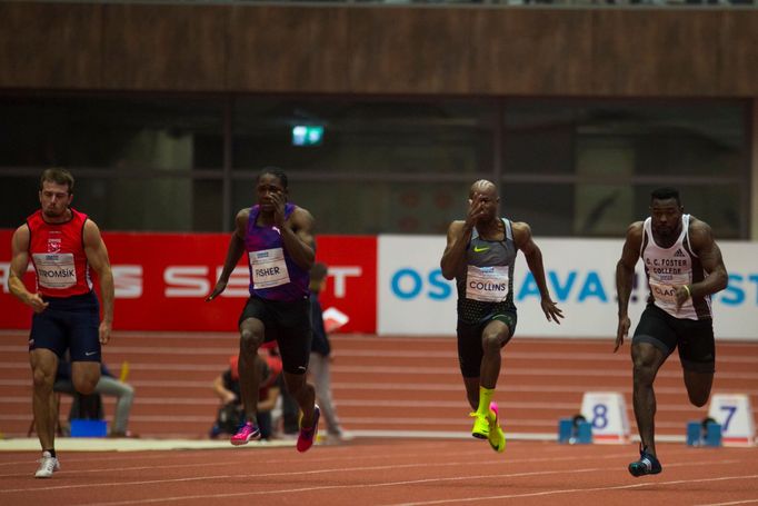 Czech Indoor Gala 2017: 60 M - Zdeněk Stromšík, Andrew Fisher, Kim Collins a Everton Clarke