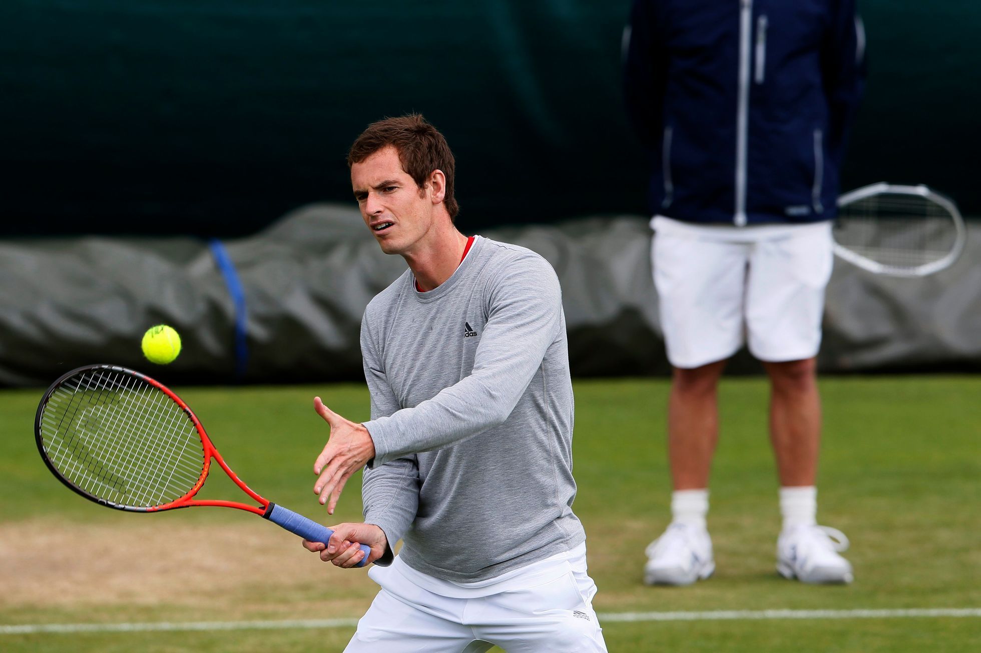 Andy Murray trénuje na Wimbledon 2013