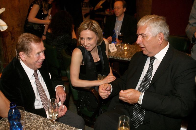 Party Český lev 2008 - Václav Havel, Kateřina Jacques, Miroslav Donutil
