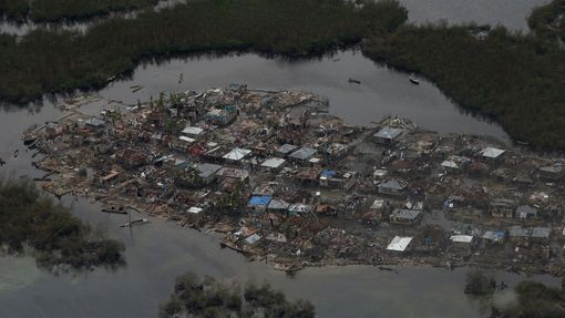 Následky hurikánu Matthew na Haiti.