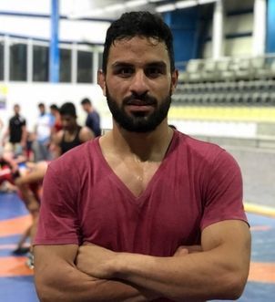 Navíd Afkarí, íránský šampión v řeckořímském zápase, který byl popraven 12. září.