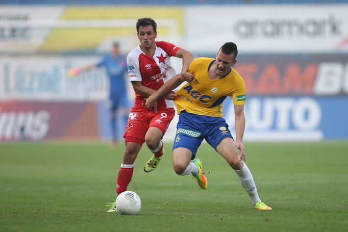 Liga, Teplice-Slavia: Michael Lüftner - Ruslan Mingazov