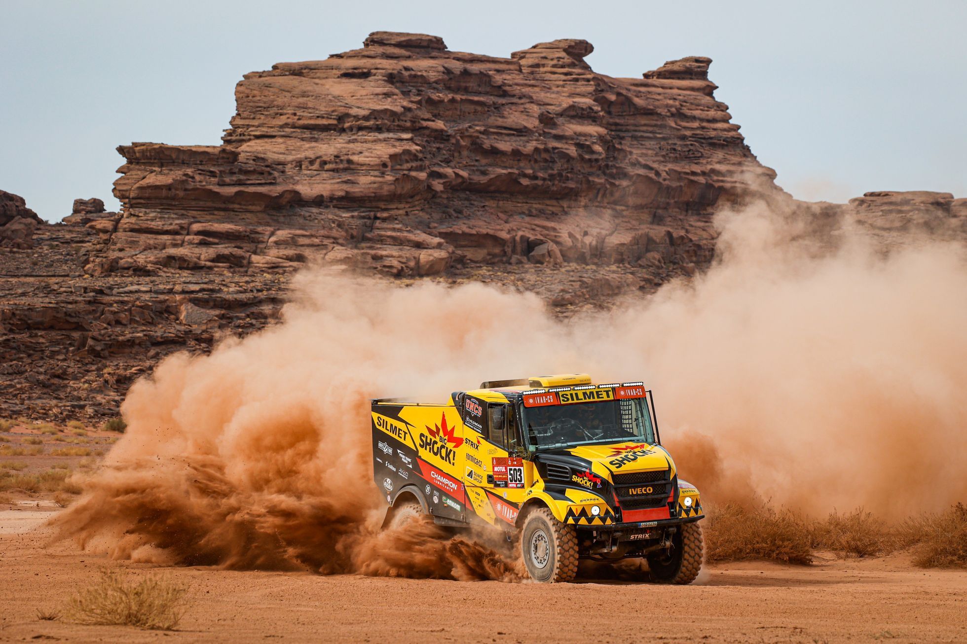 Martin Macík mladší (Iveco) v 10. etapě Rallye Dakar 2021