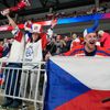 Čeští fanoušci na zápase Česko - Slovensko na MS 2023