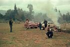 Výlet na Tatranskou Lomnici v roce 1959, který si udělala evidentně polská rodina. Prozrazují to nejen registrační značky aut, ale také mikroauto Mikrus MR-300, které je známé víceméně právě jen v Polsku.