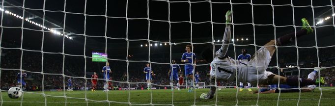 Petr Čech při Superpoháru Bayern - Chelsea