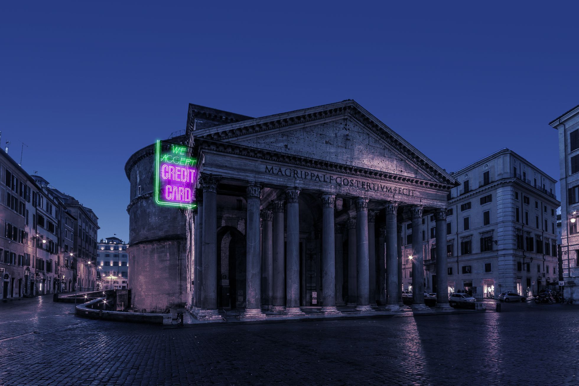 neon Rome - Pantheon