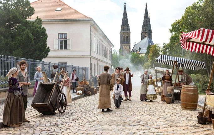 Z natáčení pohádky Ke všem čertům, která vzniká ve znakovém jazyce.